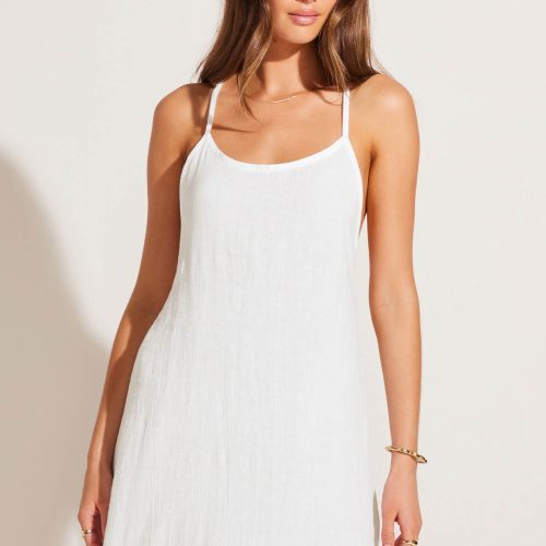 6124503 WhiteCrinkleLinen MariMaxiDress WHT F2