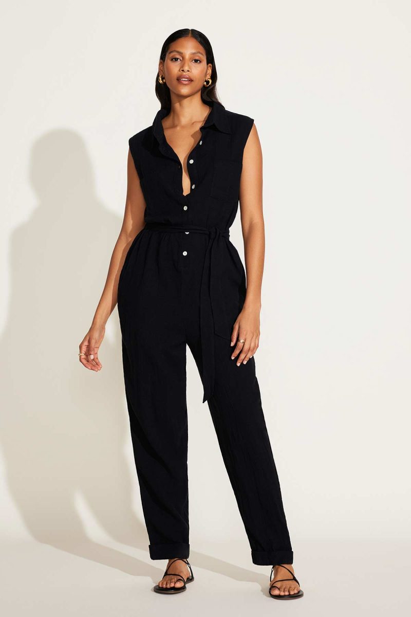 6200503 BlackCrinkleLinen SabinaJumpsuit BLK F2 7b80c55a 996e 4ee3 8031 85ee273b50ed