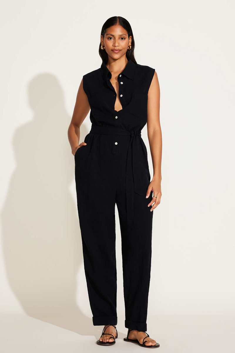 6200503 BlackCrinkleLinen SabinaJumpsuit BLK F becafb03 4fc2 4f85 bc8d 40c2072b8c6f