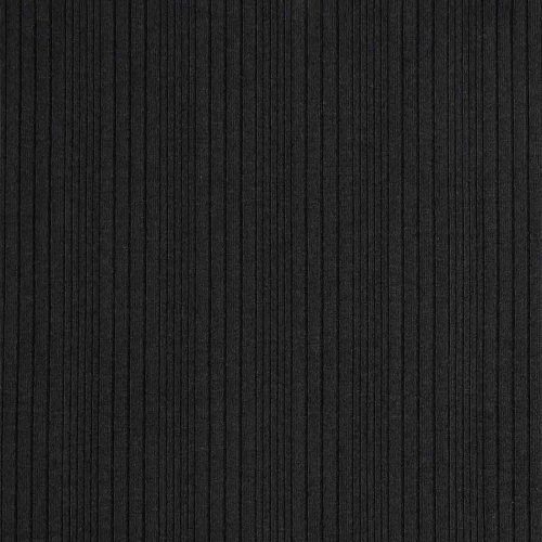 BLACK ORGANIC RIB FABRIC