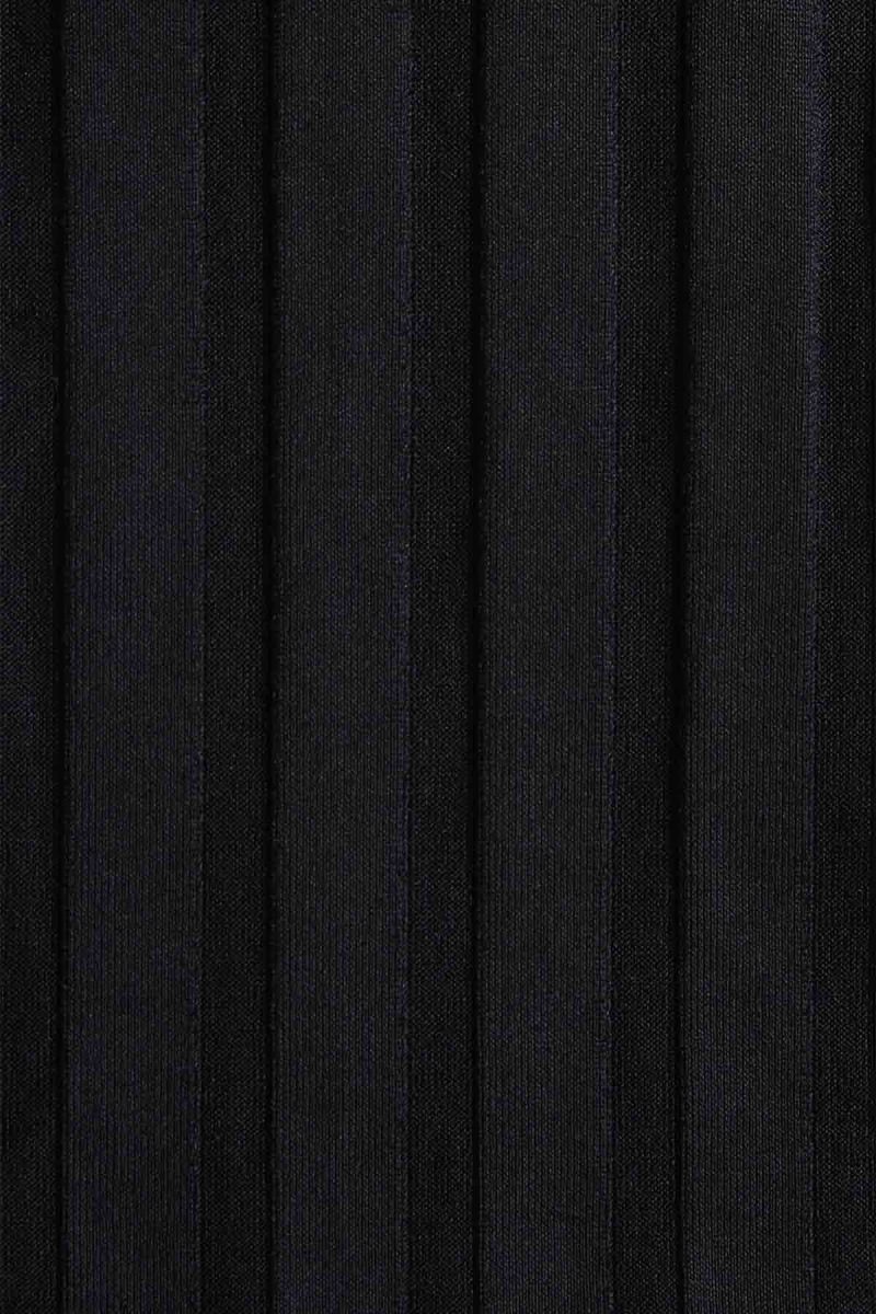 BLACK SUPER RIB FABRIC